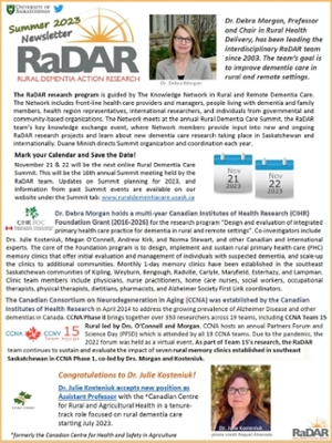 image of front page of newsletter